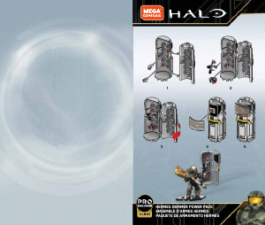 Manual de uso Mega Construx set GLB65 Halo Paquete poderoso Martillo de Hermes