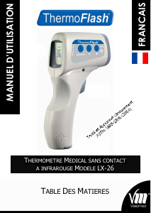 Mode d’emploi Visiomed LX-26 ThermoFlash Thermomètre