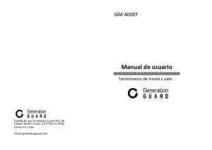 Manual de uso Generation Guard GM-400EF Termómetro