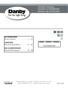 Manual de uso Danby DAC060EB6WDB Aire acondicionado