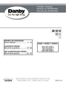 Mode d’emploi Danby DPA120E1BDB-6 Climatiseur