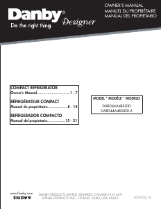 Handleiding Danby DAR044A4BSLDD-6 Koelkast