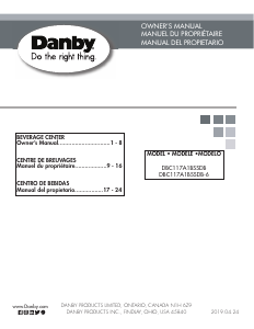 Manual de uso Danby DBC117A1BSSDB-6 Refrigerador