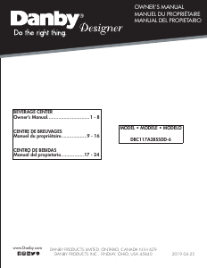 Mode d’emploi Danby DBC117A2BSSDD-6 Réfrigérateur