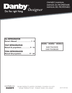 Mode d’emploi Danby DAR170A3BSLDD Réfrigérateur