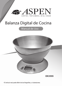 Manual de uso Aspen EK3555 Báscula de cocina