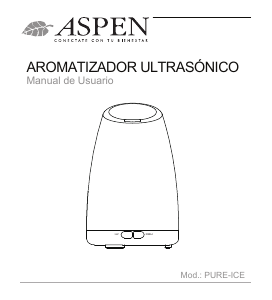 Manual de uso Aspen Pure Ice Difusor de aroma