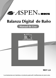 Manual de uso Aspen 9631LA Báscula