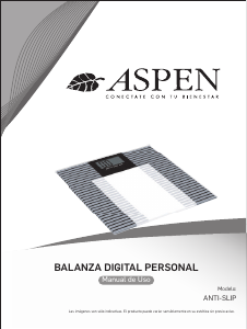 Manual de uso Aspen B15 Anti-Slip Báscula