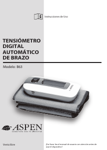 Manual de uso Aspen B63 Tensiómetro