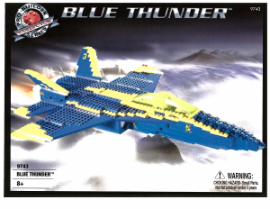 Manual Mega Bloks set 9743 Probuilder Blue Thunder