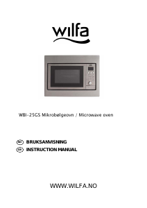 Manual Wilfa WBI-25GS Microwave