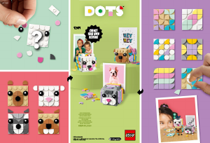 Használati útmutató Lego set 41904 DOTS Állatos képtartók