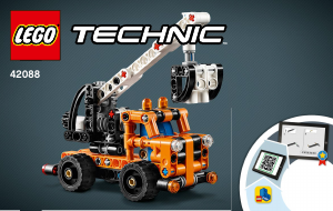 Instrukcja Lego set 42088 Technic Ciężarówka z wysięgnikiem