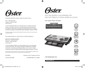 Mode d’emploi Oster CKSTGRFM18WT-033 Gril de table