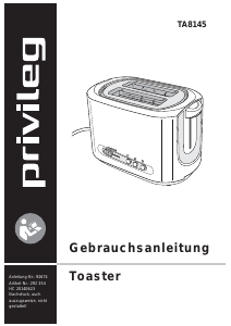 Bedienungsanleitung Privileg TA8145 Toaster