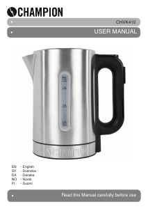 Manual Champion CHVK410 Kettle