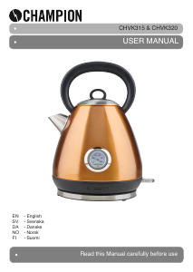 Manual Champion CHVK320 Kettle