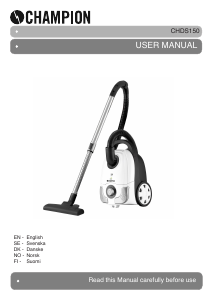 Manual Champion CHDS150 Vacuum Cleaner