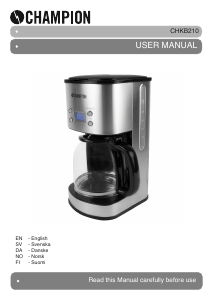 Manual Champion CHKB210 Coffee Machine