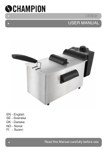 Manual Champion CHFR030 Deep Fryer