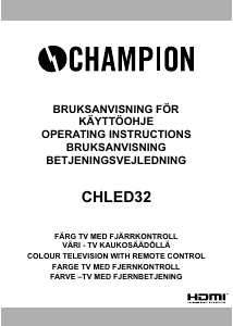 Brugsanvisning Champion CHLED32 LED TV