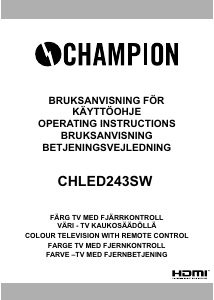 Bruksanvisning Champion CHLED243SW LED-TV