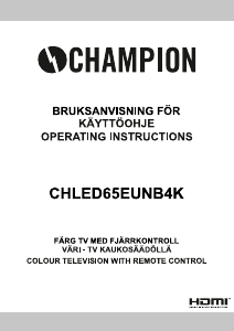 Handleiding Champion CHLED65EUNB4K LED televisie