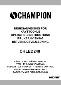 Bruksanvisning Champion CHLED240 LED TV
