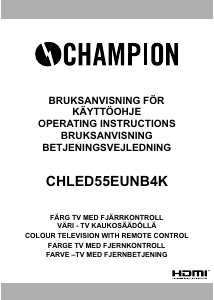 Bruksanvisning Champion CHLED55EUNB4K LED-TV