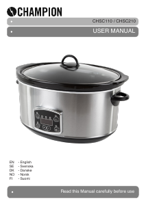 Bruksanvisning Champion CHSC110 Slow cooker