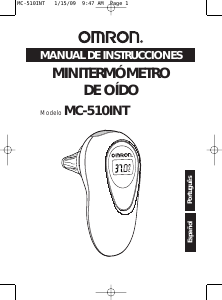 Manual de uso Omron MC-510INT Termómetro