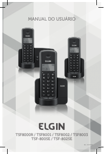 Manual Elgin TSF 8001 Telefone sem fio