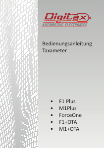 Bedienungsanleitung Digitax ForceOne Taxameter