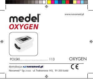 Instrukcja Medel Oxygen Pulsoksymetr