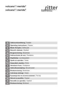 Handleiding Ritter Merido3 Broodrooster