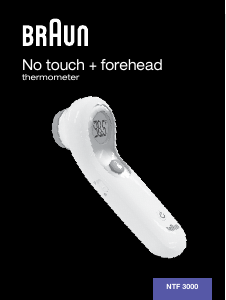 Manual Braun NTF 3000 Thermometer