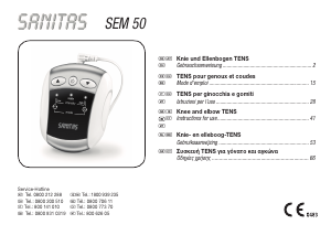 Εγχειρίδιο Sanitas SEM 50 Συσκευή TENS