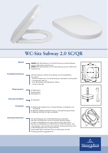 Bedienungsanleitung Villeroy and Boch Subway 2.0 SC Toilettensitz