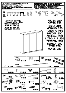 Instrukcja Stolar Dakota 250 Garderoba