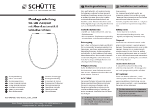 Bruksanvisning Schütte 82100 White Toalettsits