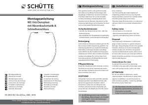 Mode d’emploi Schütte 82302 Grey Abattant WC