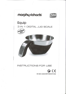 Handleiding Morphy Richards 46615 Equip Keukenweegschaal