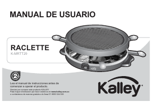 Manual de uso Kalley K-MRTT29 Raclette grill