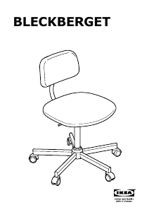 Käyttöohje IKEA BLECKBERGET Toimistotuoli