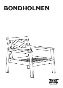 Manual IKEA BONDHOLMEN Garden Chair