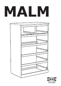 Návod IKEA MALM (80x48x123) Komoda