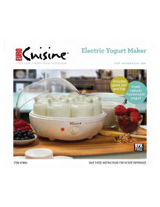 Handleiding Euro Cuisine YM80 Yoghurtmaker