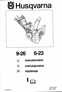 Bruksanvisning Husqvarna 9-26 Snöslunga