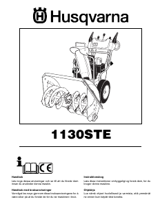 Brugsanvisning Husqvarna 1130STE Sneslynge